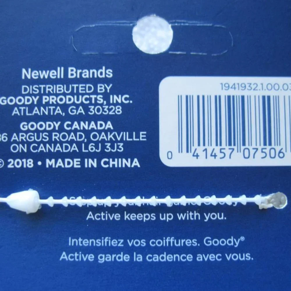 30 Goody Secure Hold Flat No Metal Elastics Wide Silicone Hair Bands Java Clear